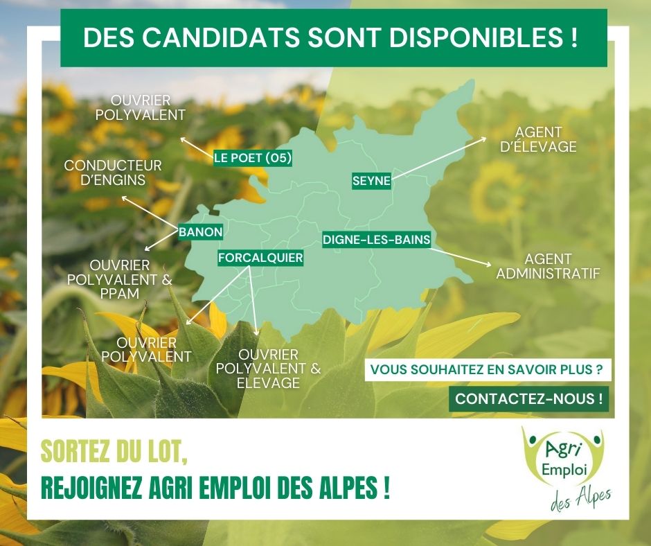 GE AGRICULTURE RECRUTE